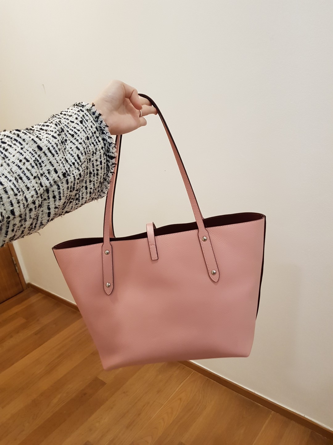 Coach market tote pink outlet