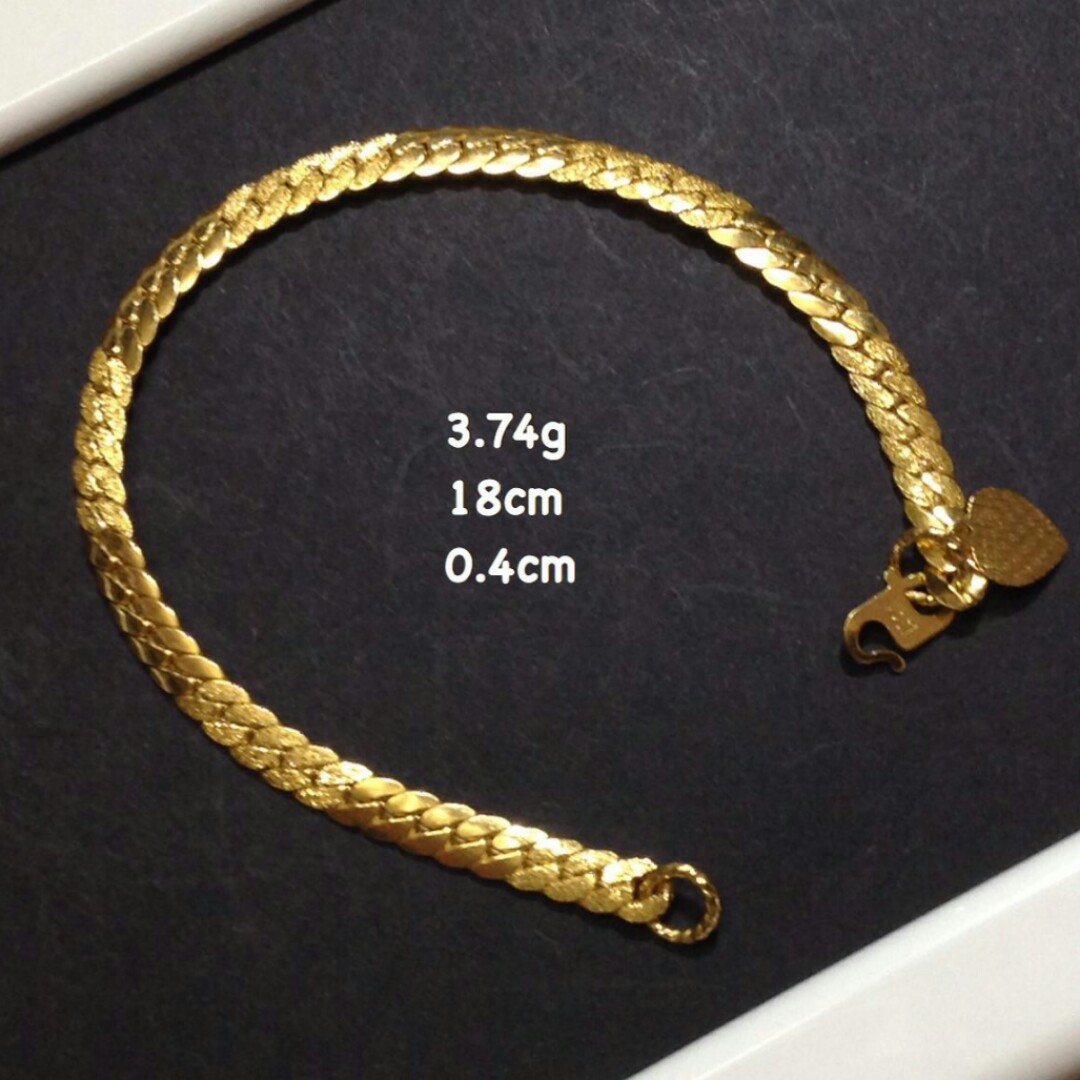 Rantai Tangan Snake Skin Emas 916 Women S Fashion Jewellery On Carousell