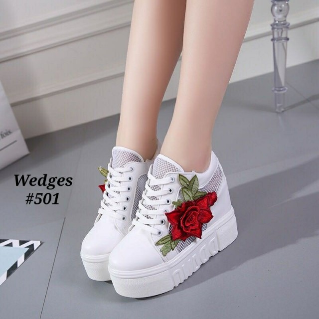 Sepatu Wedges Korea 11cm Fesyen Wanita Sepatu Di Carousell