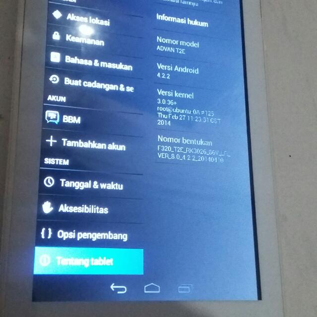 Tab Advan 7 Inc T2e Wifi Only Telepon Seluler Tablet Di Carousell