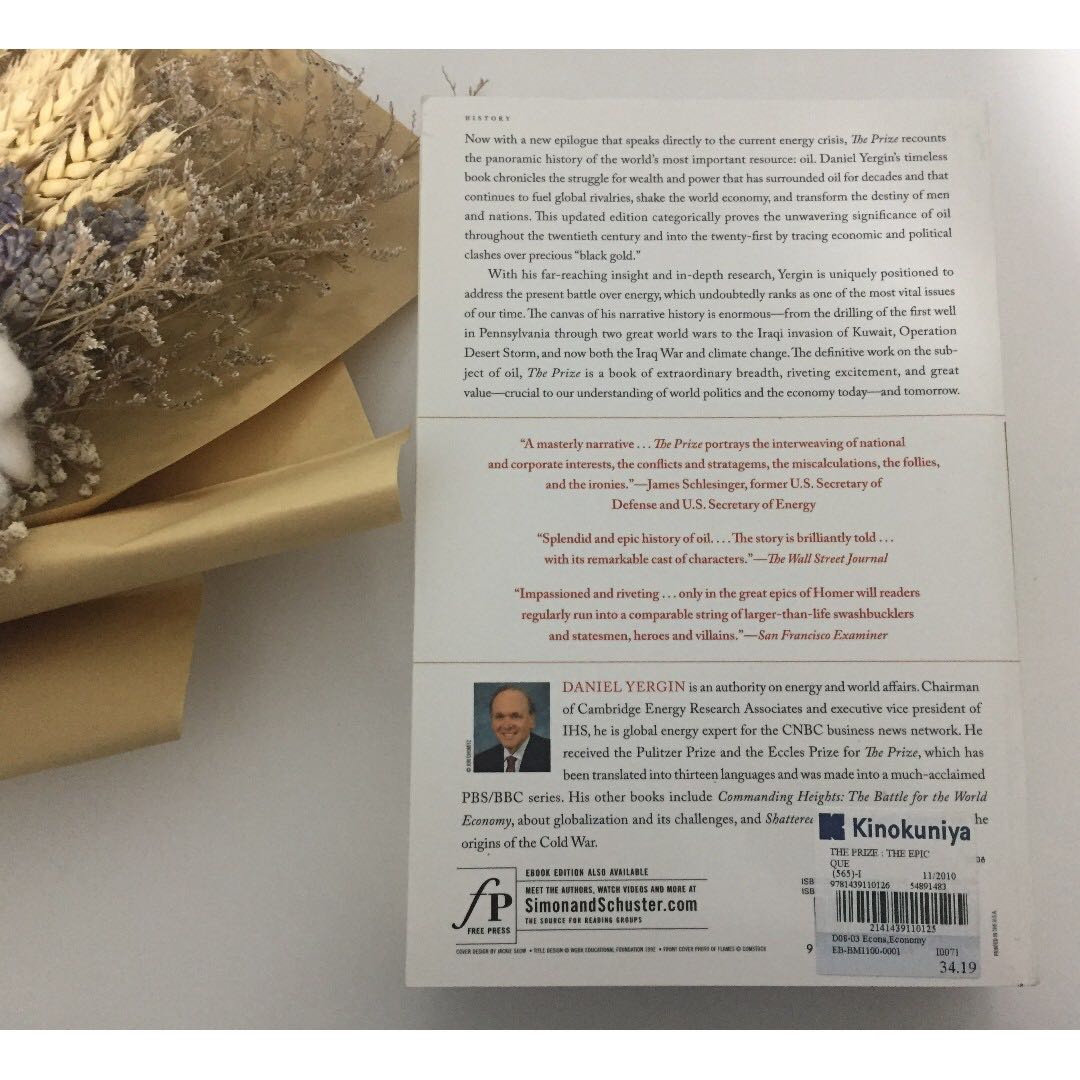 The Prize The Epic Quest For Oil Money And Power By Daniel Yergin Books Stationery Fiction On Carousell