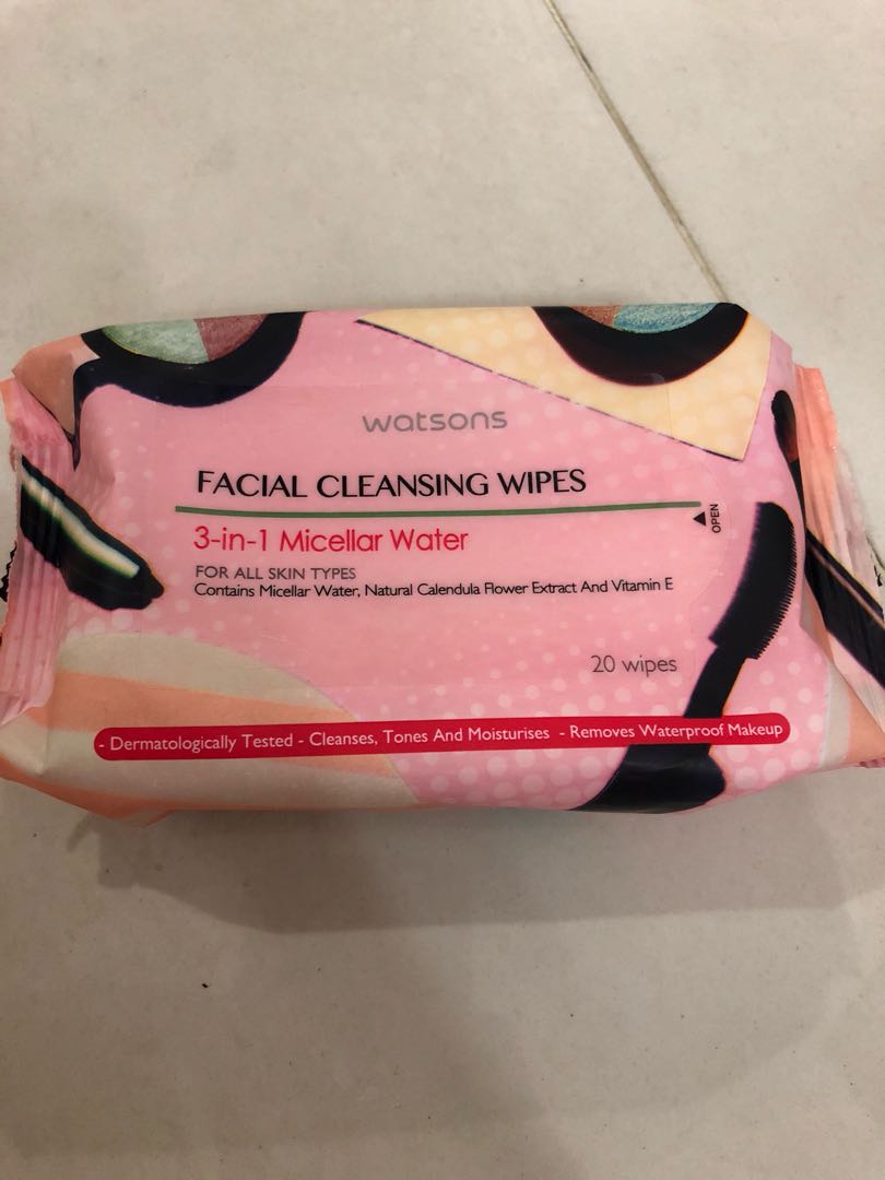 Watsons Facial Cleansing Wipes Beauty Personal Care Bath Body Body Care On Carousell