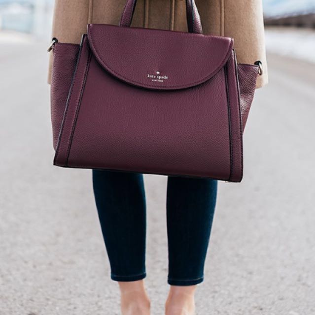 kate spade wine handbag
