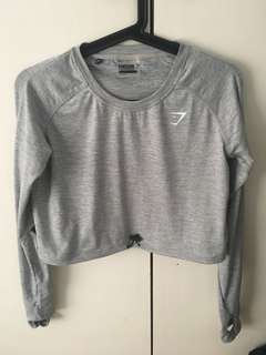 Gymshark drawcord crop