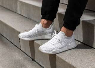 Adidas NMD R1 STLT PK - White Grey Pink
