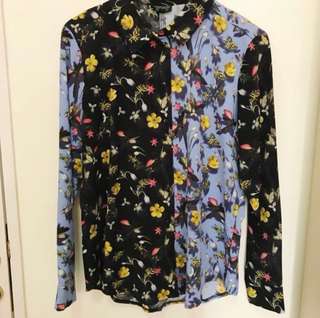 Topshop Flower Pattern Shirt / Kemeja