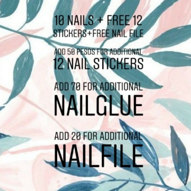 💓 pre order customized fake nails with freebies!! 💓 (Category: Hands & Nails) located in Quezon City. Submitted by jeksabel (Listing ID 162949030, Image 3). Description: LAHAT PO NG KAYA KO AY PLAIN MATTE OR GLOSSY OR GEL POLISH LANG PO. i can put studs but higher price po :) pm me sa mga colors na bet nyo :).