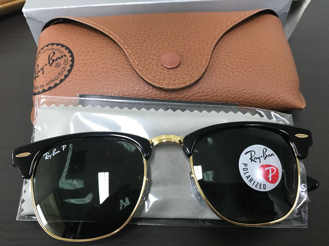 Bnib Authentic Rayban Clubmaster Classic Polarized Green Luxury Accessories On Carousell Bnib Authentic Rayban Clubmaster Classic Polarized Green Luxury Accessories On Carousell