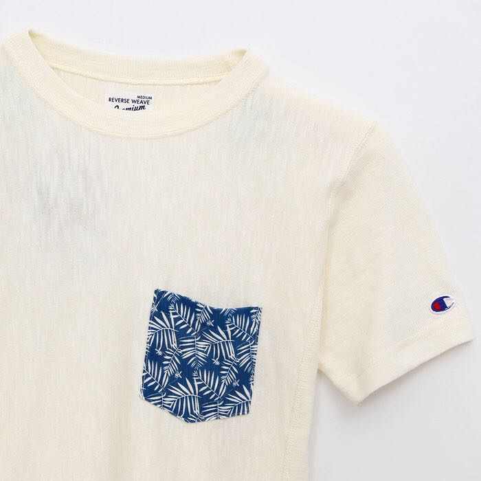 Champion Reverse Weave花紋Pocket Tee, 男裝, 上身及套裝, T-shirt