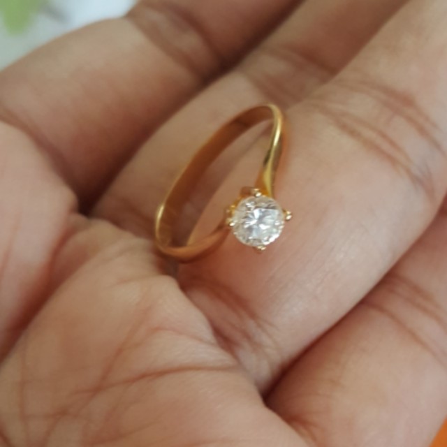 Cincin Batu Emas Women S Fashion Jewellery On Carousell