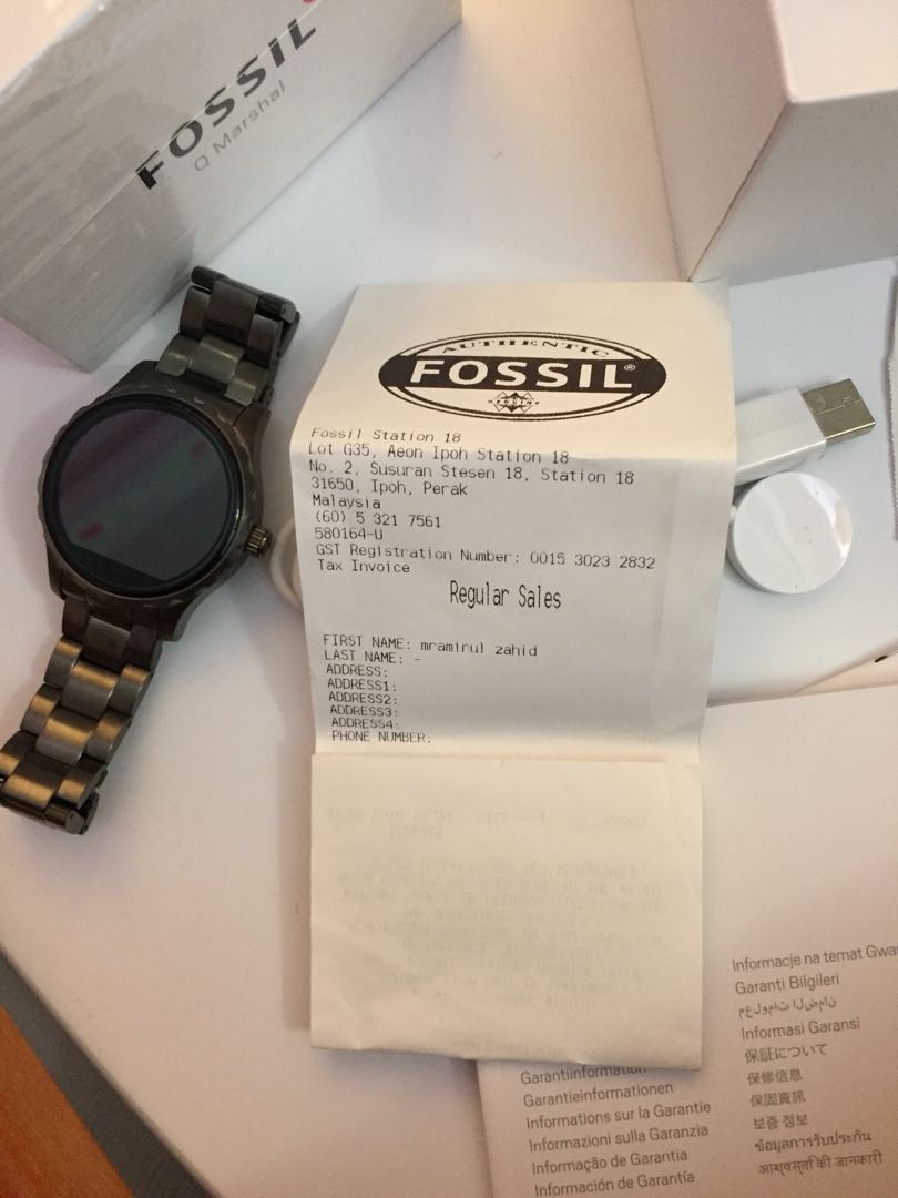 Fossil Gen 2 Smartwatch Q Marshal Stainless Steel