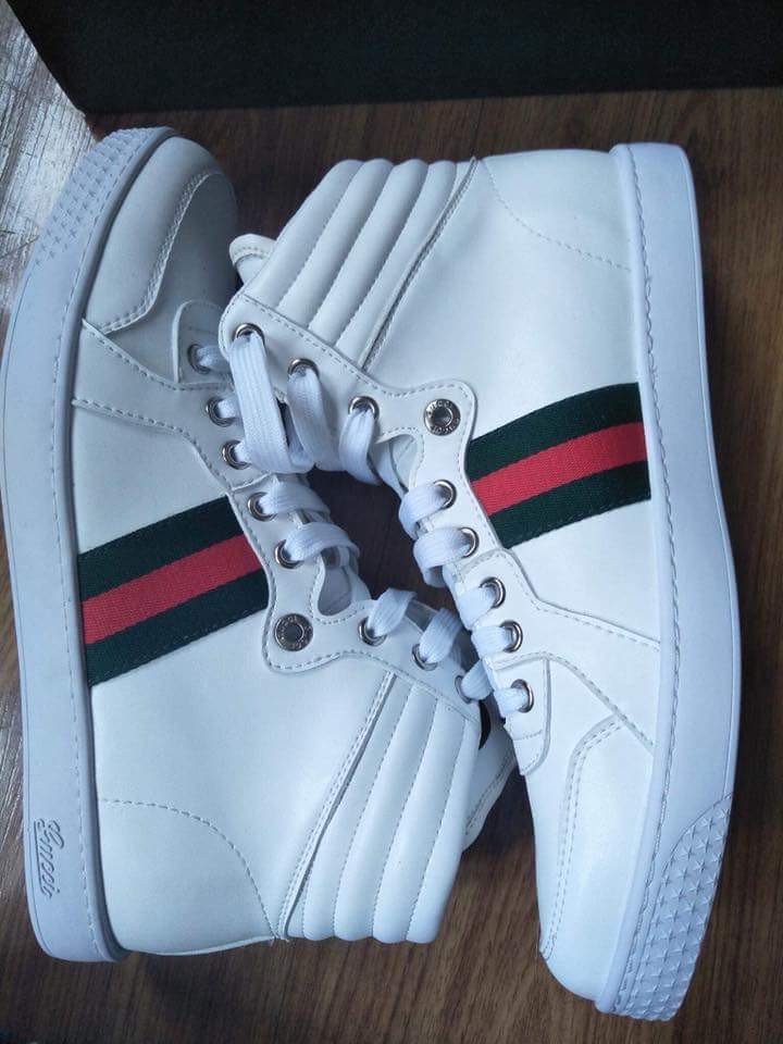 Gucci White Coda High Top Sneaker, Men 