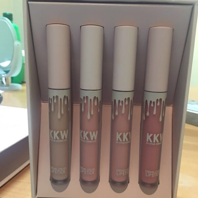 KKW x Kylie creme liquid lipstick (Category: Makeup) located in Manila. Submitted by chike12 (Listing ID 127376989, Image 3). Description: Used a few times! .