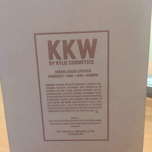KKW x Kylie creme liquid lipstick (Category: Makeup) located in Manila. Submitted by chike12 (Listing ID 127376989, Image 2). Description: Used a few times! .