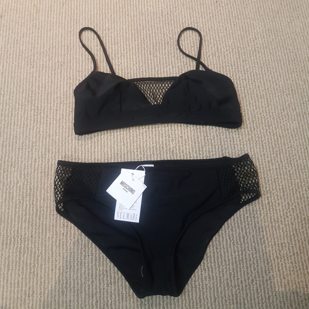 moschino black bikini