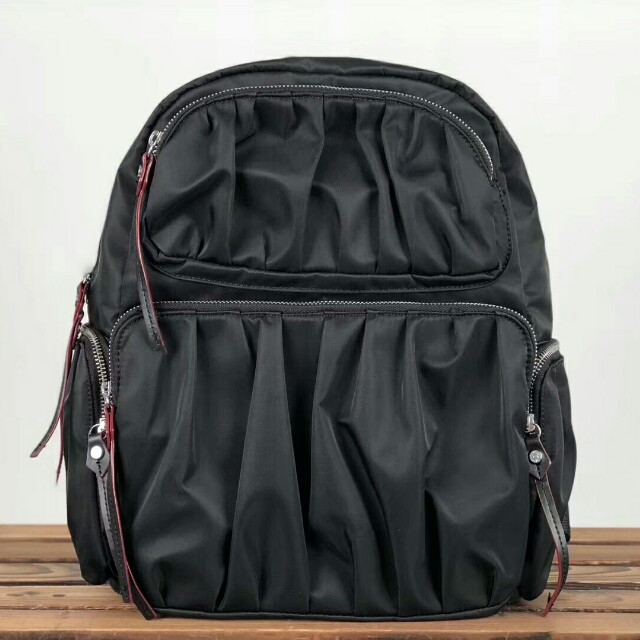 MZ Wallace Leather Trimmed Nylon Backpack Neutrals 54 OFF