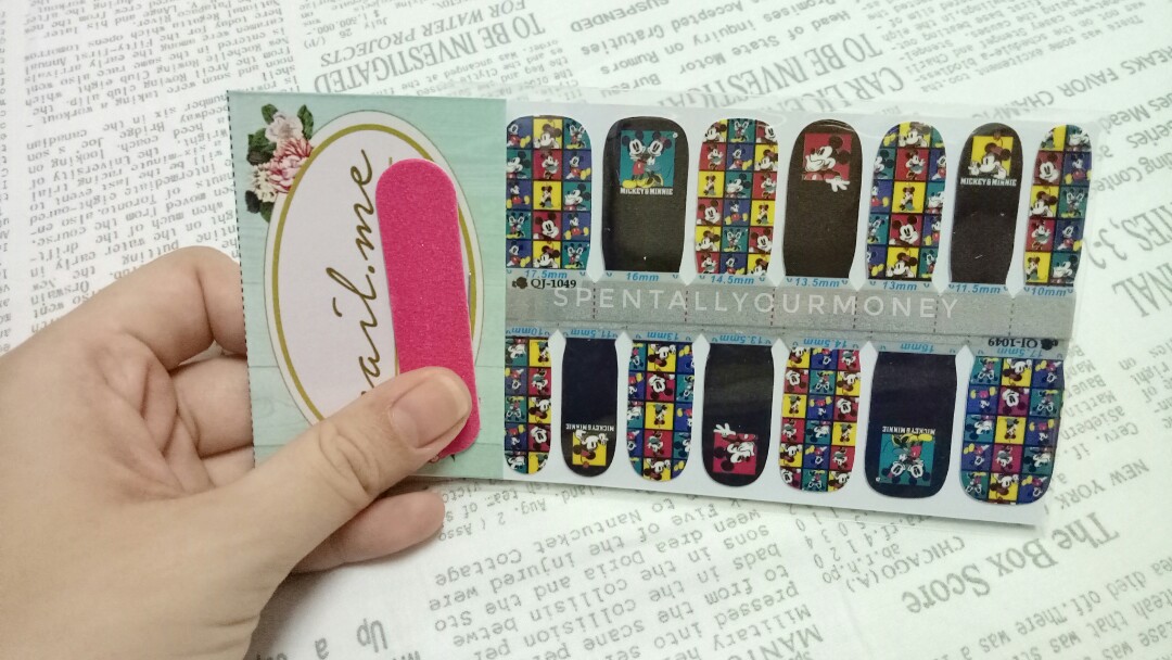 Nailme Mickey Mouse Nail Wrap Sticker Stiker Kuku Kesehatan Kecantikan Parfum Kuku Lainnya Di Carousell