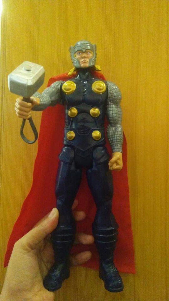 thor action figure with hammer