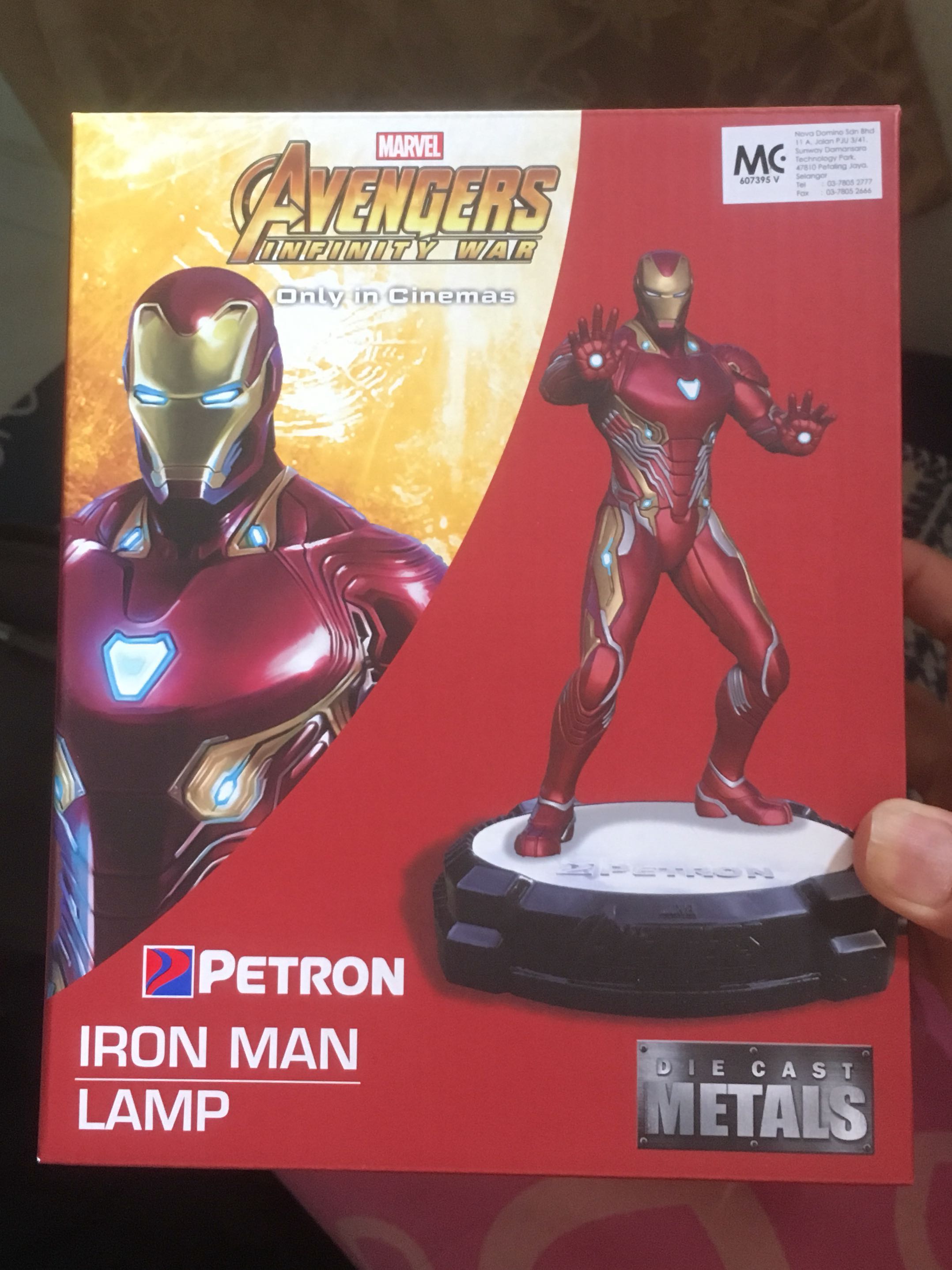 Petron Iron Man Ironman Lamp New Sealed Toys Other Petron Iron Man Ironman Lamp New Sealed Toys Other On Carou