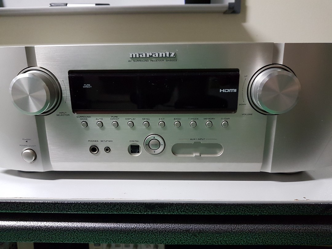 Spoilt Marantz SR5003 A/V receiver + Subwoofer Prosub 600, Audio