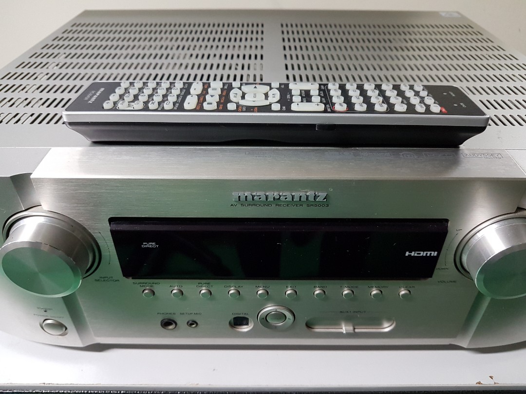 Spoilt Marantz SR5003 A/V receiver + Subwoofer Prosub 600, Audio
