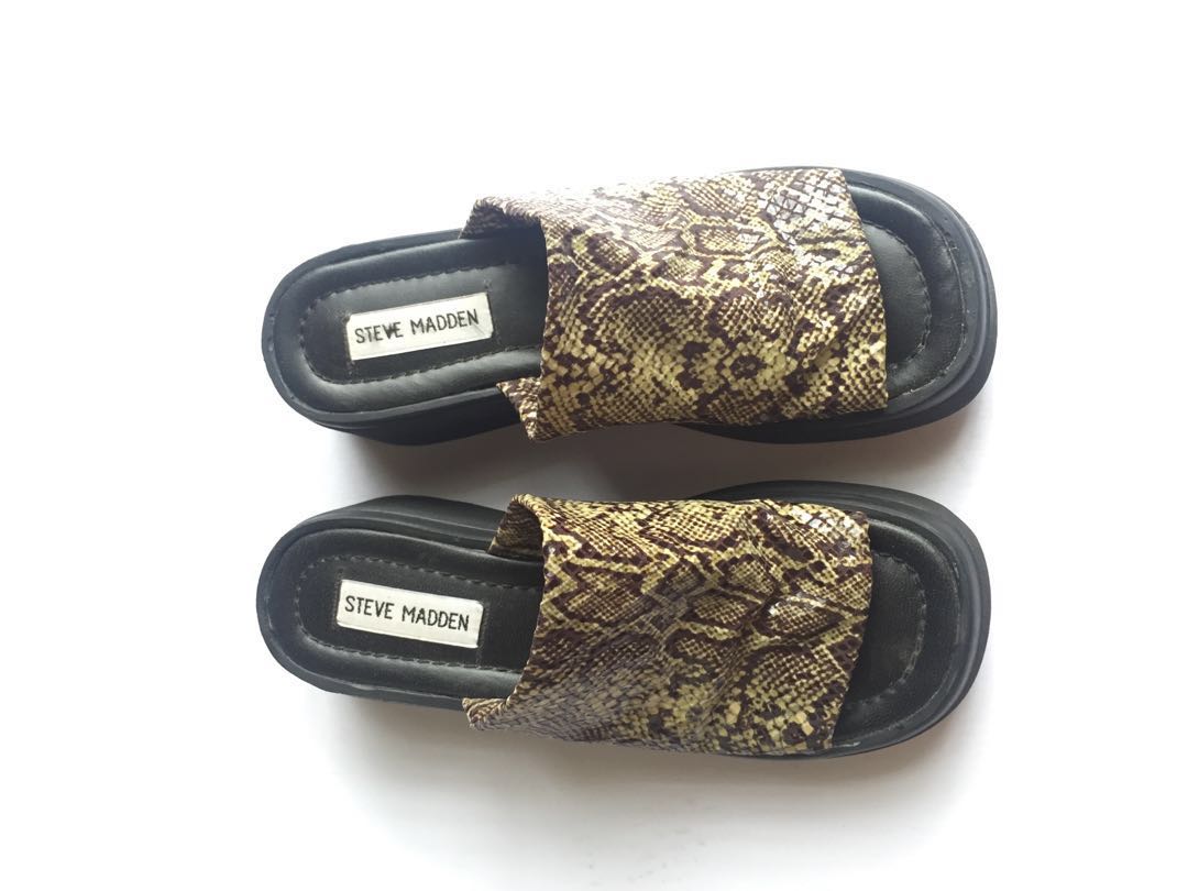 steve madden mules snakeskin