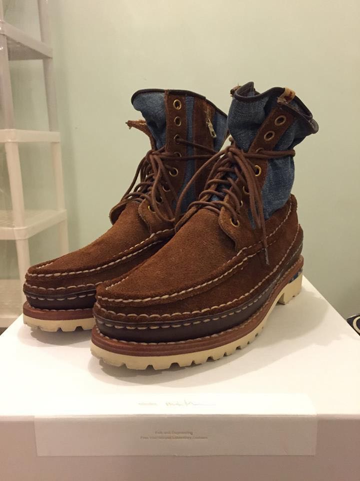 Visvim Grizzly Boots Mid-Folk Brown/ Indigo, 男裝, 鞋, 西裝鞋