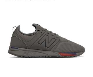 全新美版new balance 247 sport 军绿色红边波鞋