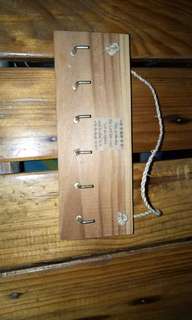 wooden mini hooks