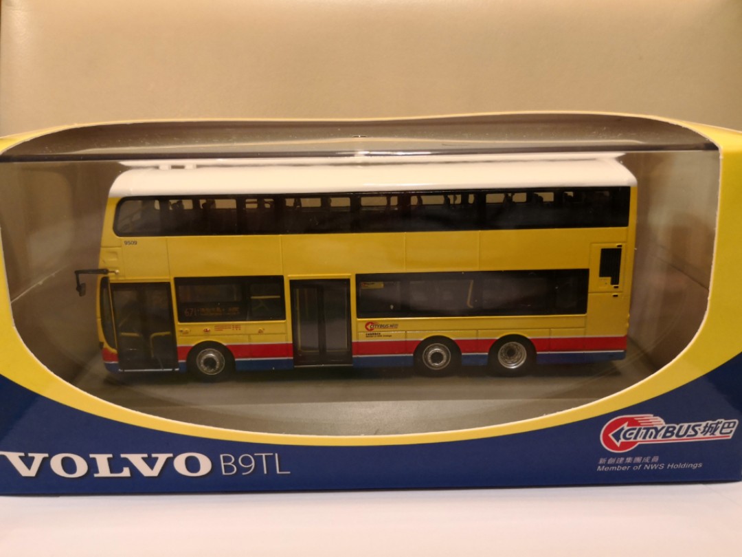 全新] 城巴Citybus 1:76 富豪Volvo B9TL 巴士模型(9509@Rt.671), 興趣 