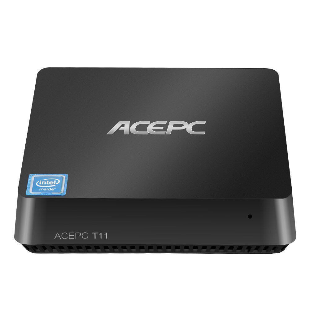 ACEPC T11 Mini PC, Windows 10 Fanless Desktop Computer 4GB Ram 32GB