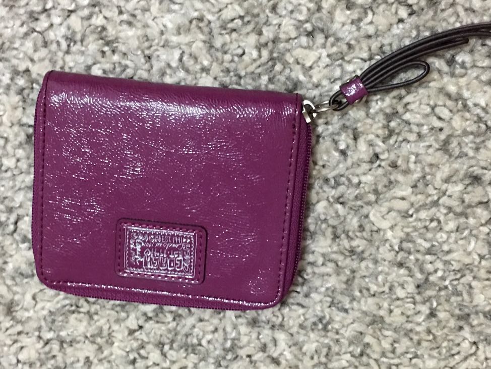 ladies purse wallet purple