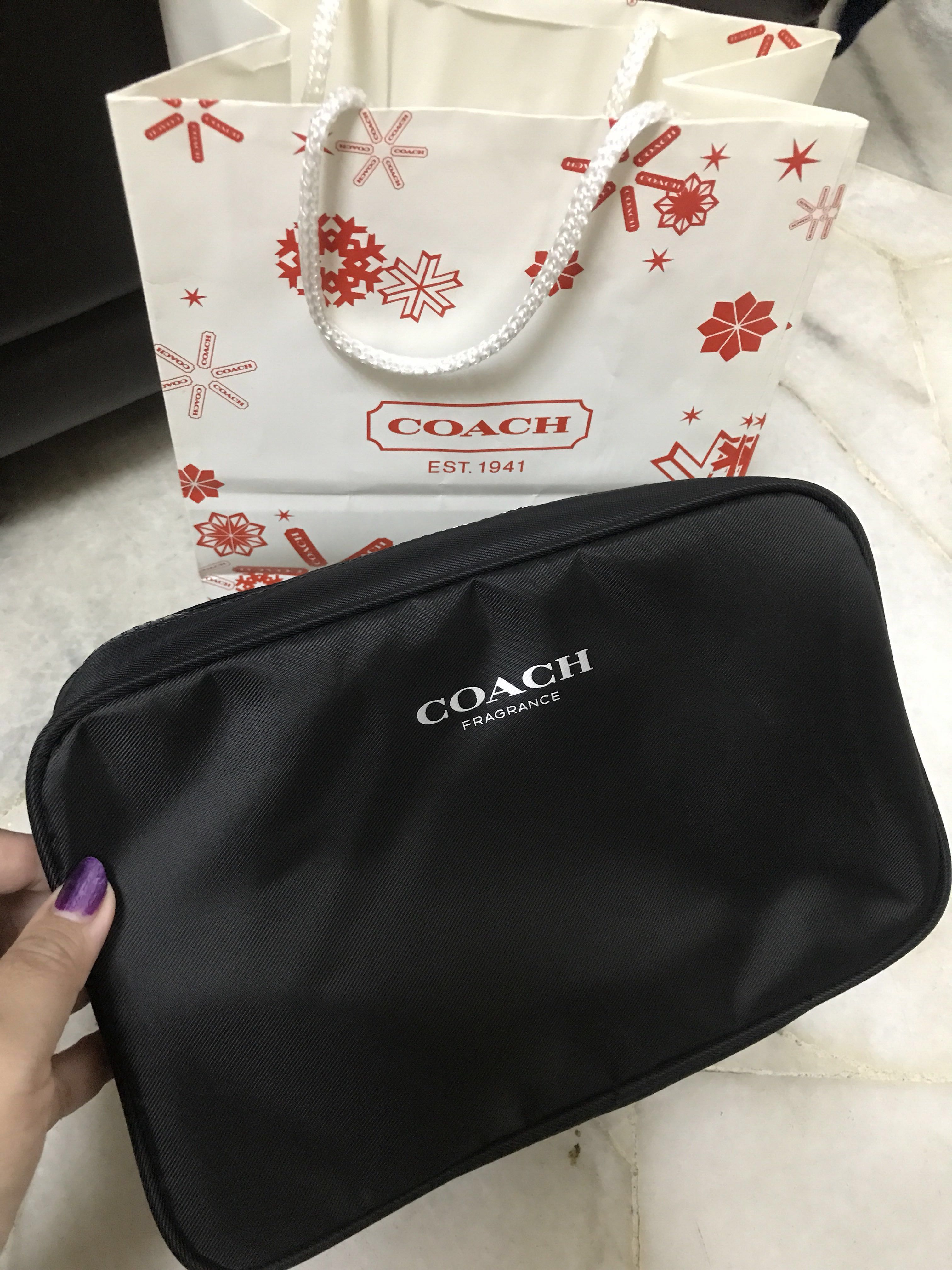 Coach fragrance bag top