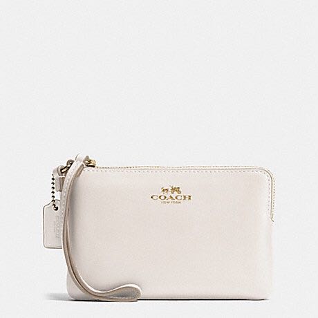 coach wristlet white