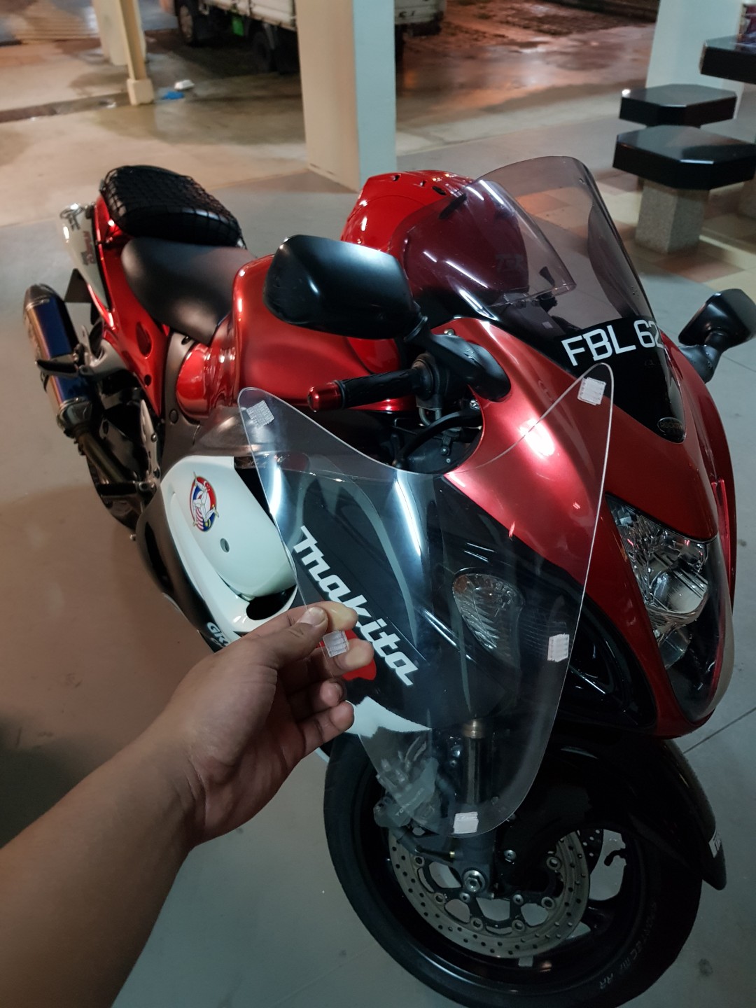 hayabusa headlight cover