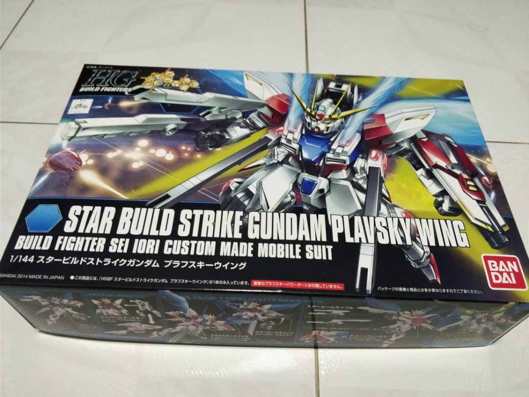 Hg Star Build Strike Gundam Plavsky Wing Toys Games Bricks Figurines On Carousell The gundam franchise started in the 1970s in japan, and the first gunpla kit came out in the '80s. hg star build strike gundam plavsky