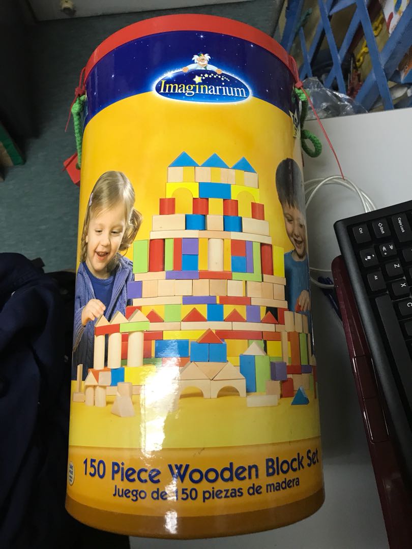 150 piece wooden block set sales