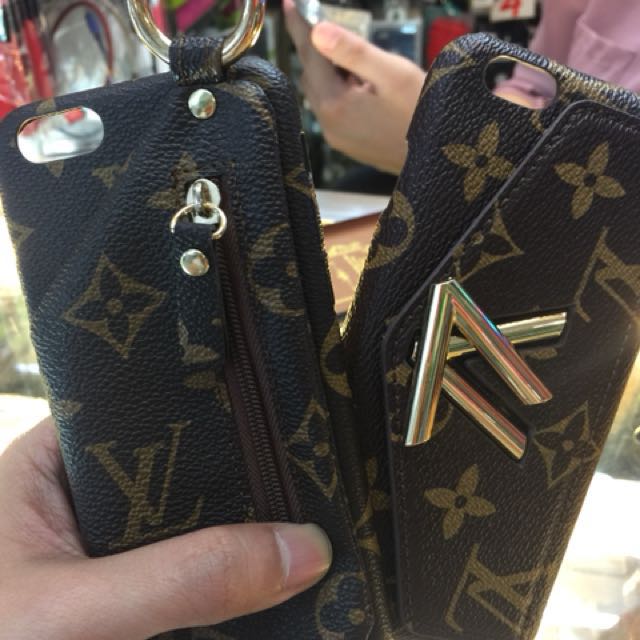 iphone LV wallet leather cases (Category: Cases & Sleeves) located in Quezon City. Submitted by auspv_collections (Listing ID 155400196, Image 1). Description: leather LV wallet case for iphone 6, 7, 8 and plus editions .