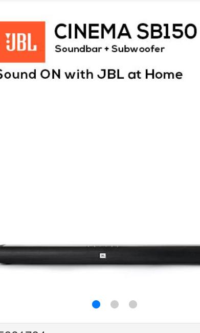 soundbar 2.1 ch jbl sb150