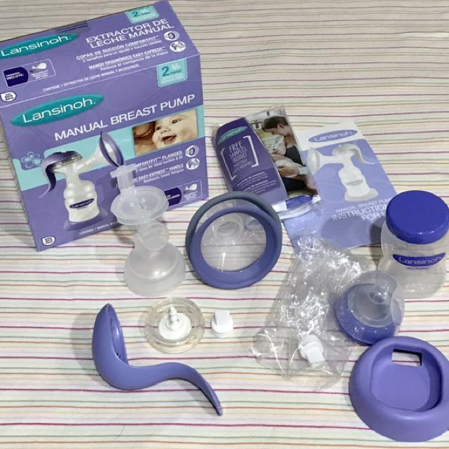 Lansinoh Manual Breast Pump Babies Kids Nursing Feeding On
