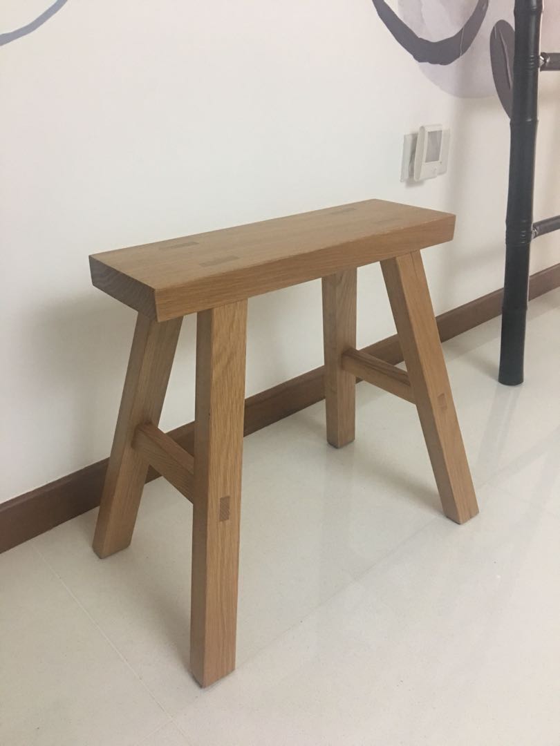 Muji Oak Small Bench Furniture Tables Chairs On Carousell
