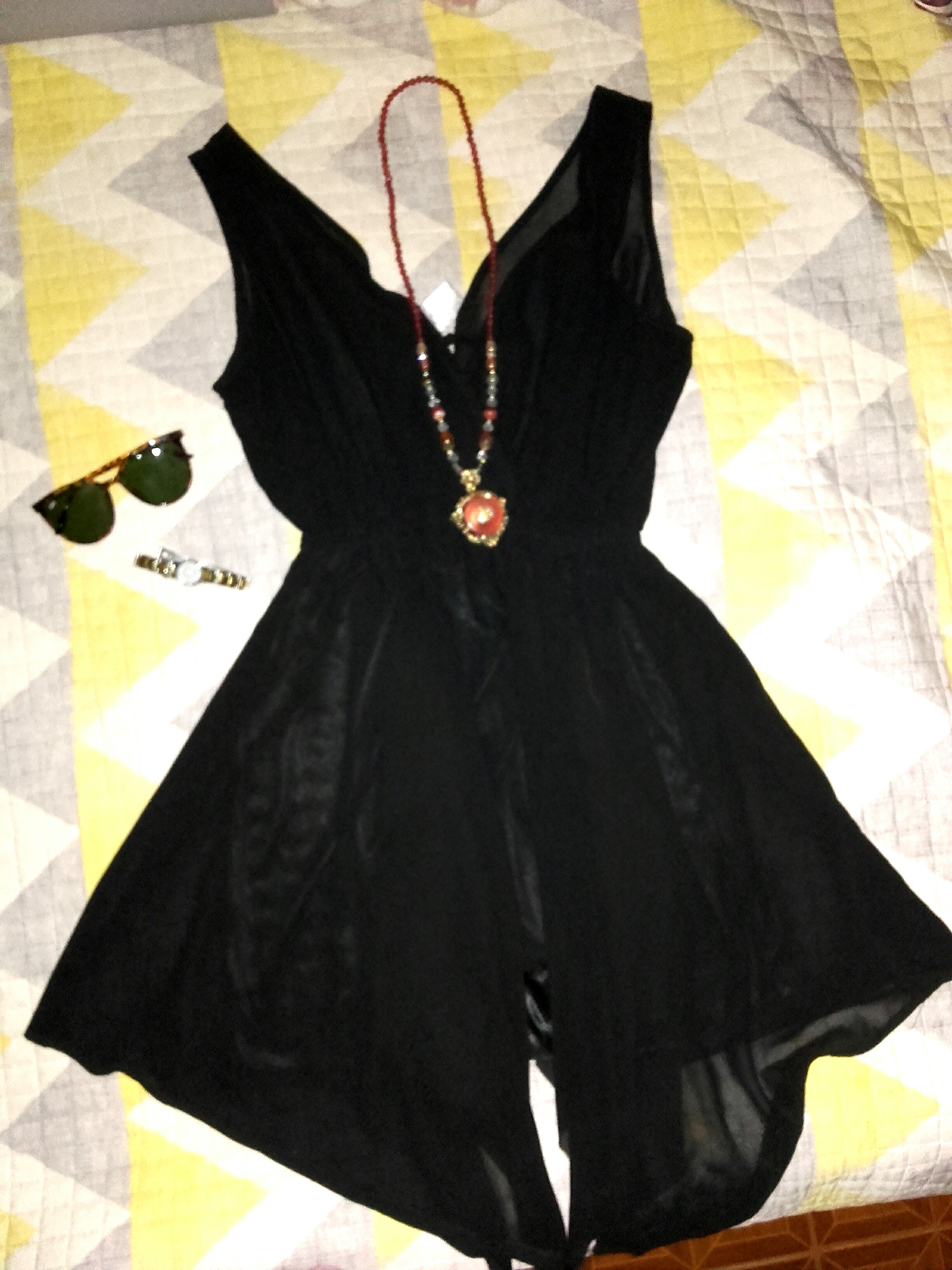 next black beach dress