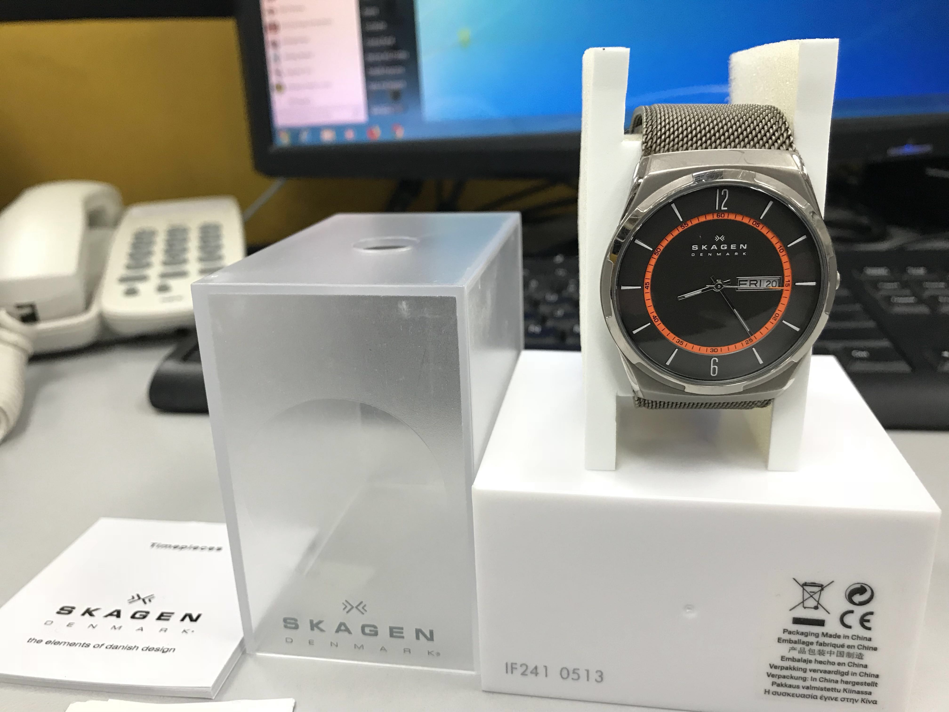 Skagen Grey Titanium Watch Men s Fashion Watches on Carousell skagen grey titanium watch 8e1b3999