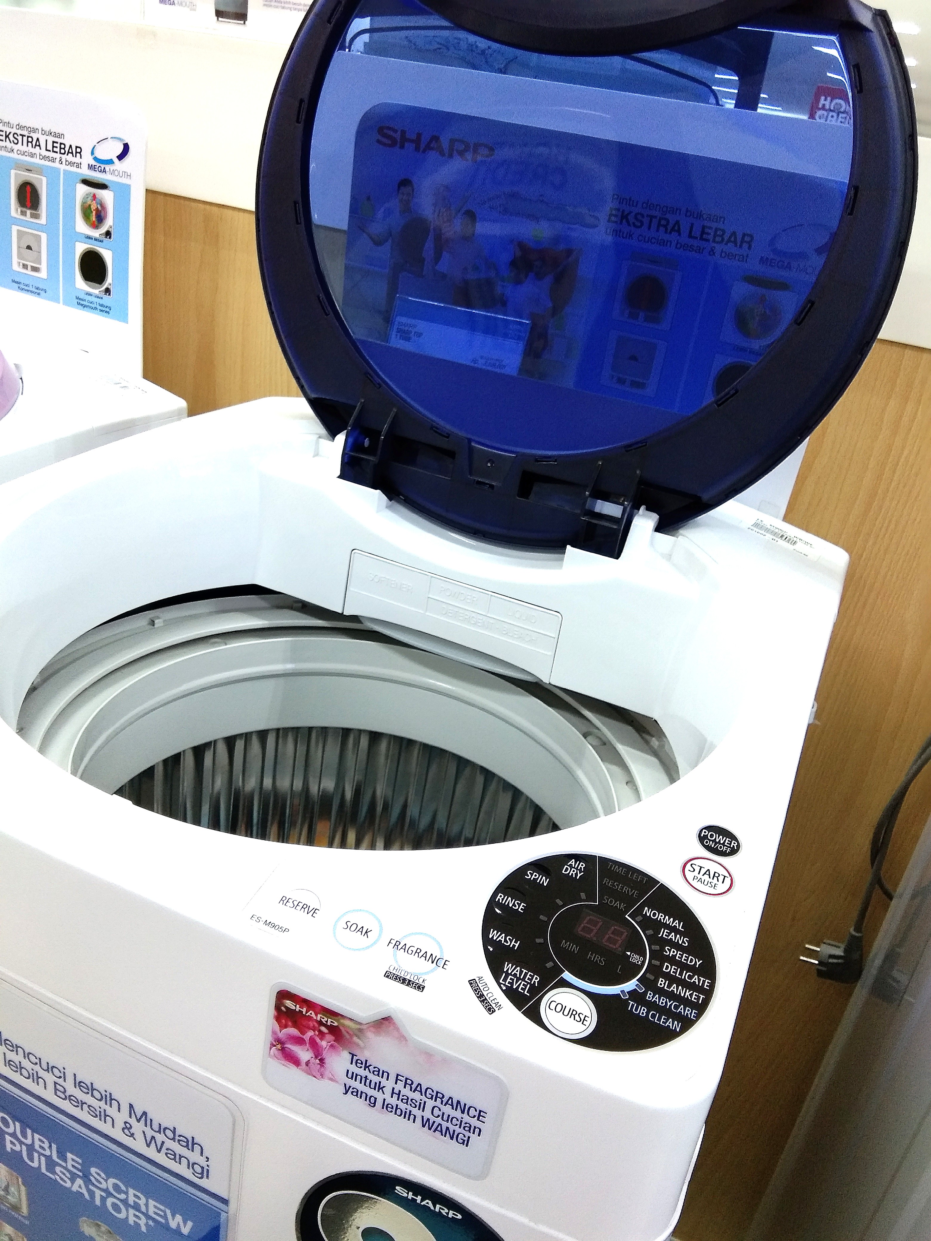 Tanpa DP Sharp 9 Kg ES M905P WB Kredit Proses 3 Menit Elektronik