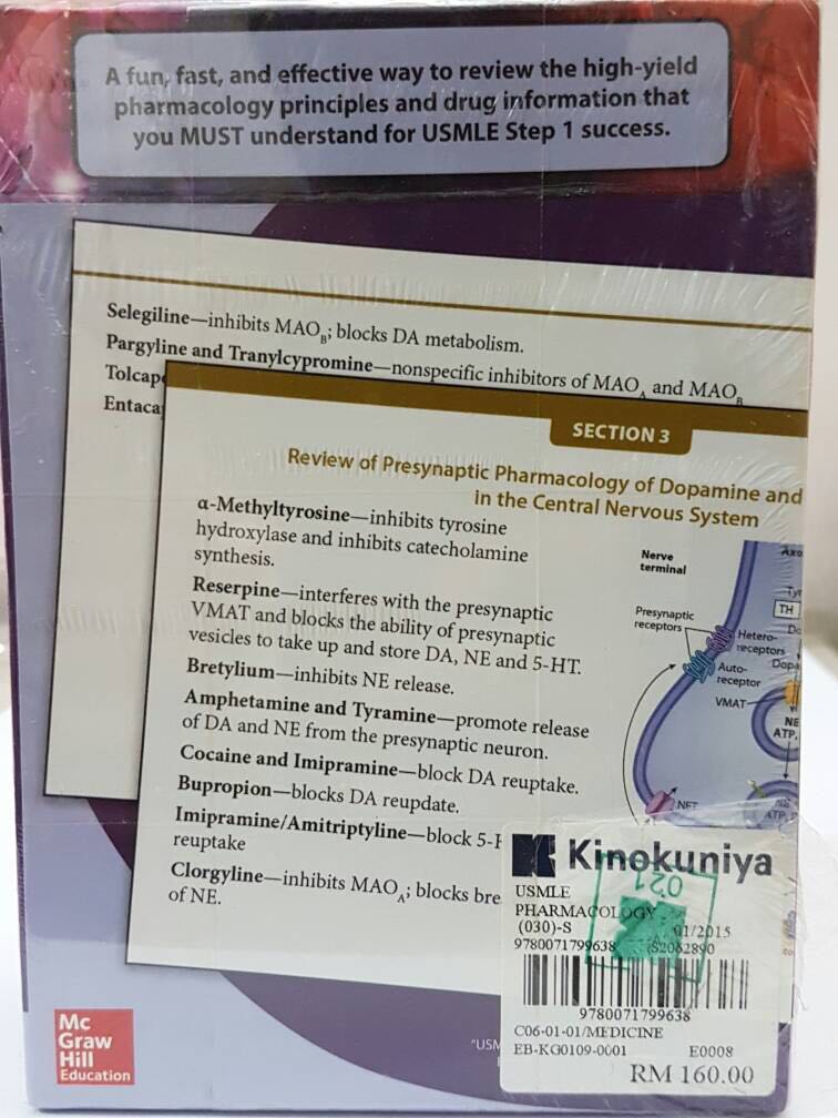 USMLE Step 1 Pharmacology flash cards, Hobbies & Toys, Books