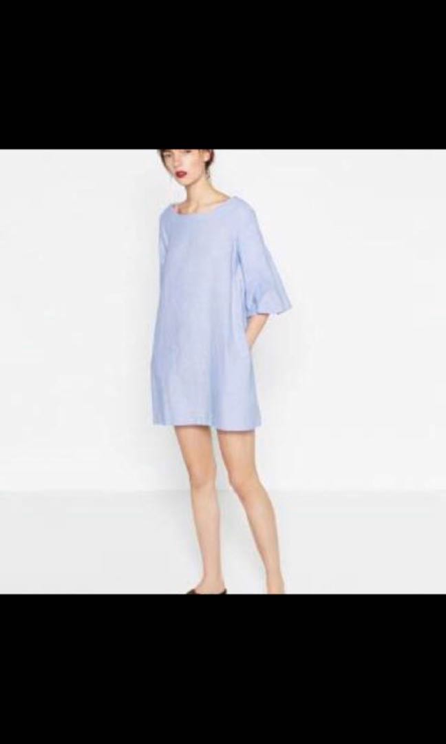 zara bell sleeve dress
