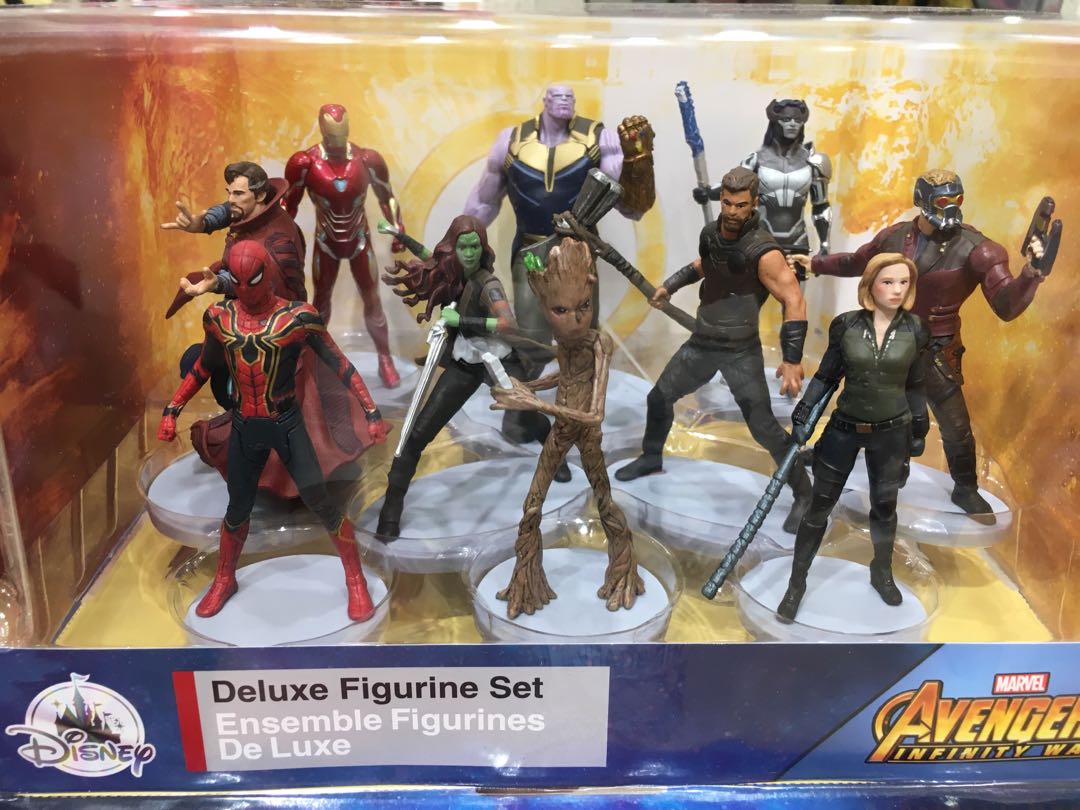 avengers infinity war deluxe figurine set