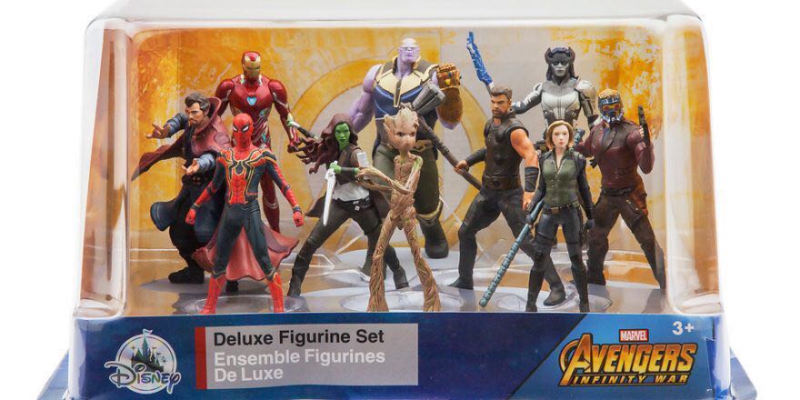 avengers figures set disney store