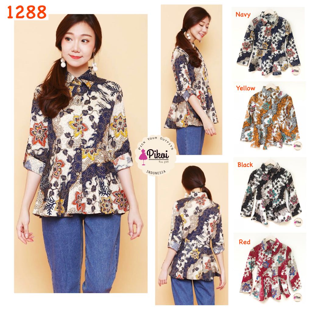 Batik Kantor Modern Wanita