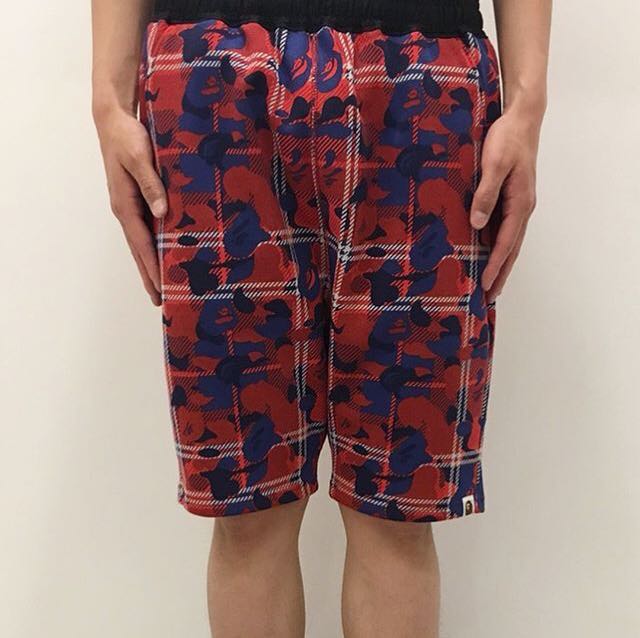 mens camo sweat shorts